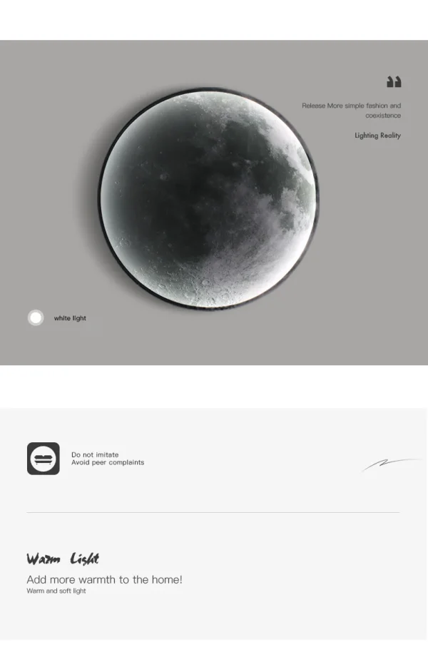 LED Moon Wall Lamp - Image 12