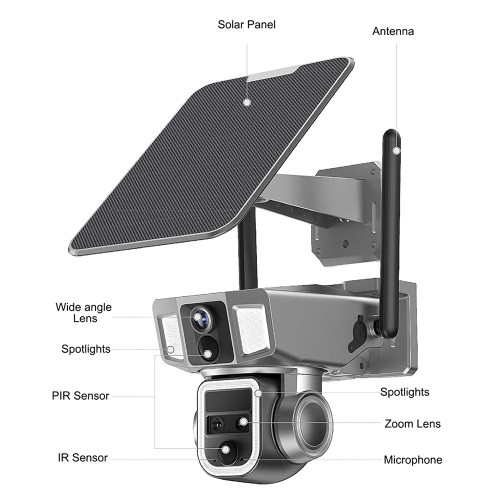 Triple Lens 2K 10X Zoom Wifi AND 4G Dual - Image 6