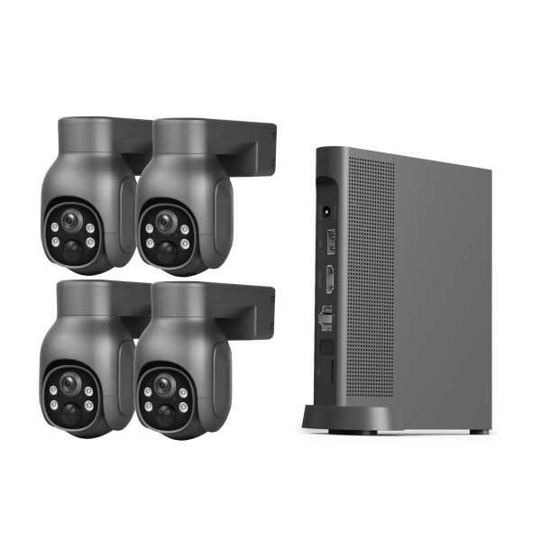 Solar PTZ CCTV - 4 Camera Kit 10CH NVR (White) - Image 2